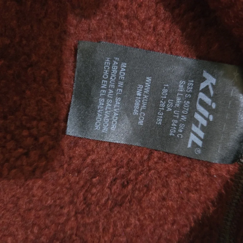 KUHL Interceptr Quarter Zip Fleece Mens Small Maroon‎ Sweater Gorpcore Outdoors